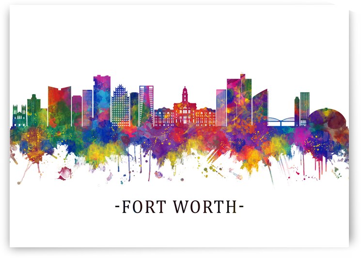 Fort Worth Texas Skyline by Towseef Dar