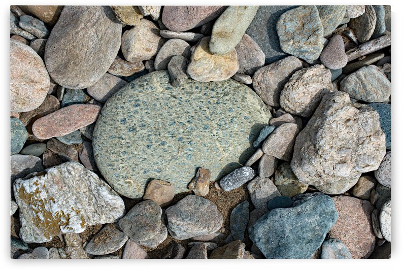 Blue Flecks Print by Stephen Emms