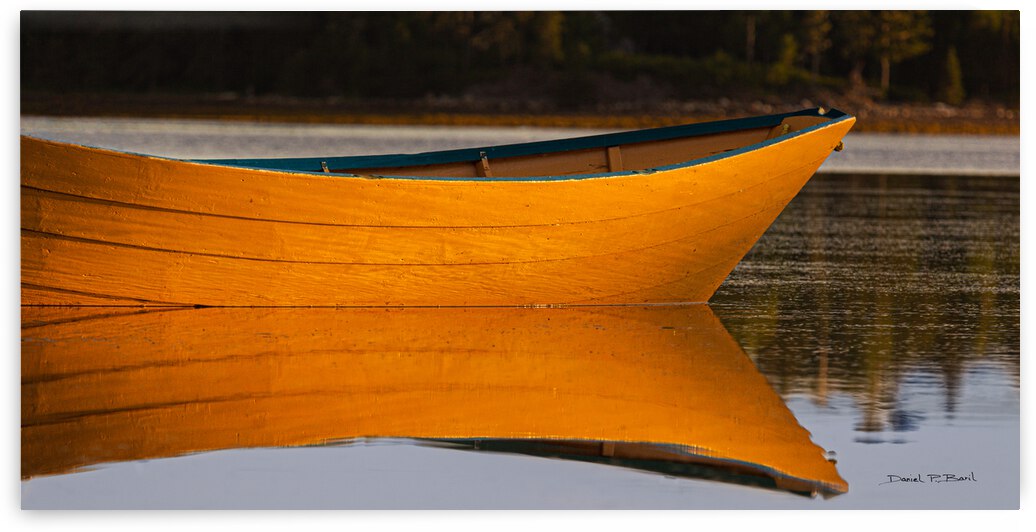 Tranquility - Seascape and Dory from Lunenburg Nova-Scotia by Daniel Baril