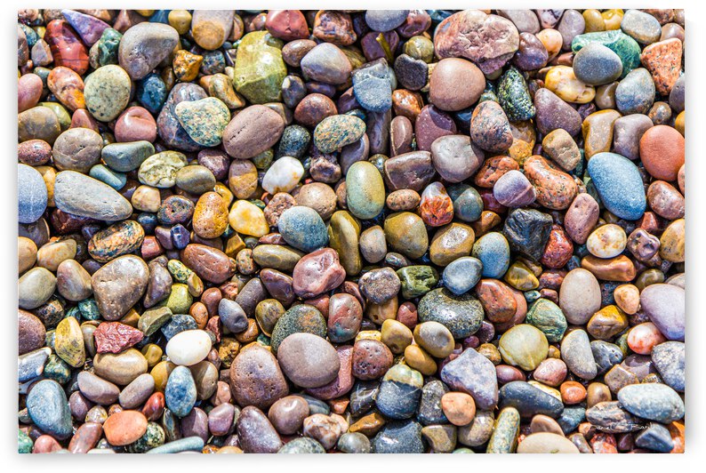 Seashore Candies - Colourful pebbles from Bay of Fundy Nova Scotia by Daniel Baril