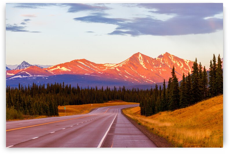 Midnight Sunset in Alaska by 1x