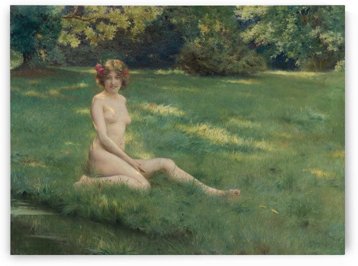 Un nu sur la pelouse by Julius LeBlanc Stewart