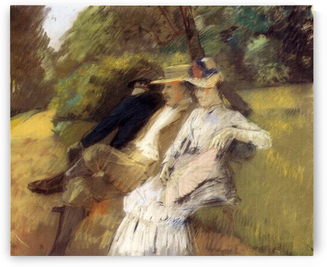 In The Park 1882 by Julius LeBlanc Stewart