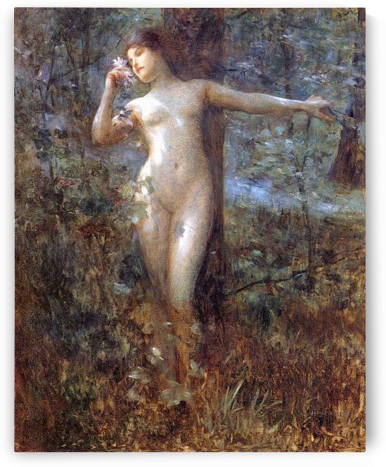Nude in the forest by Julius LeBlanc Stewart