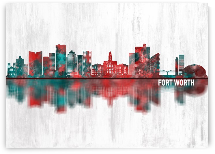 Fort Worth Texas Skyline by Towseef Dar
