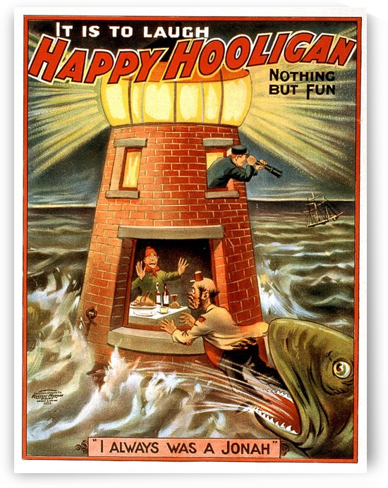 Happy Hooligan I Always Was a Jonah Vintage Poster 1902 by VINTAGE POSTER