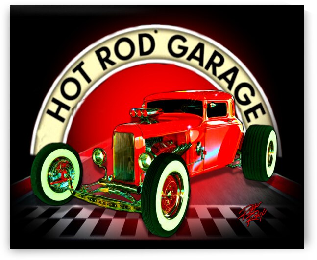 Hot Rod Garage by Rikki Rocx Designs