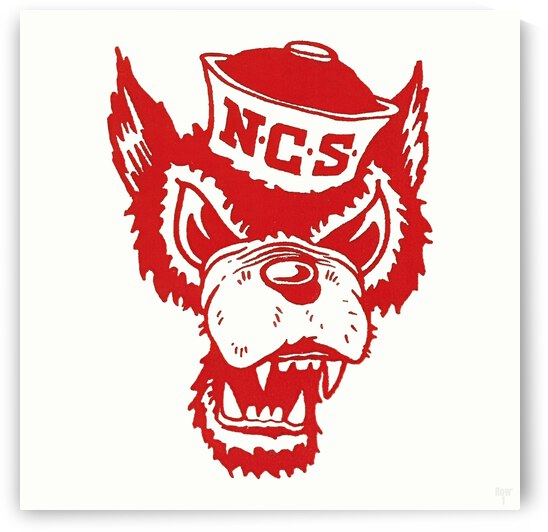 NC State Wolfpack Vintage Metal Sign by Row One Brand