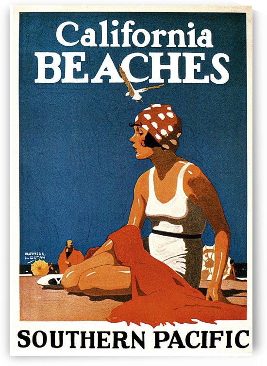 California Beaches poster for Southern Pacific by VINTAGE POSTER