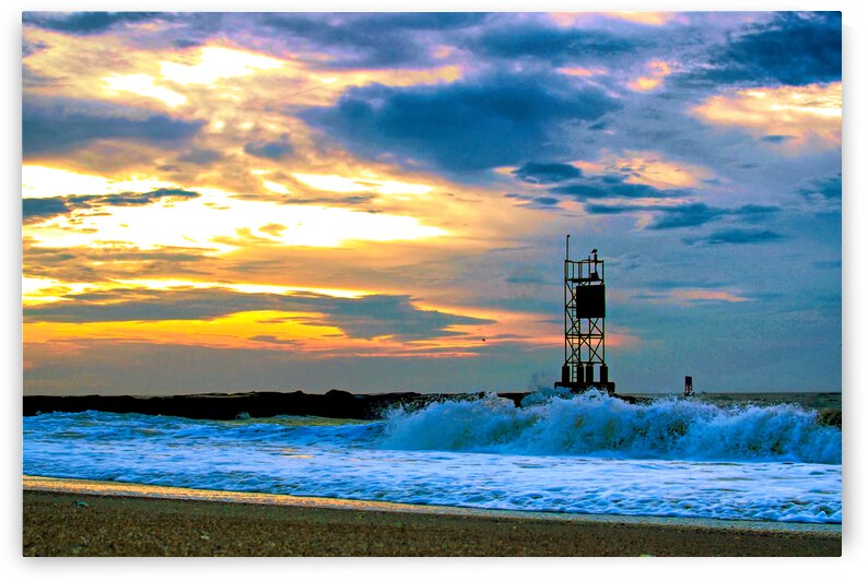 Indian River Inlet Jetty Marker 7180137 by Bill Swartwout Photography