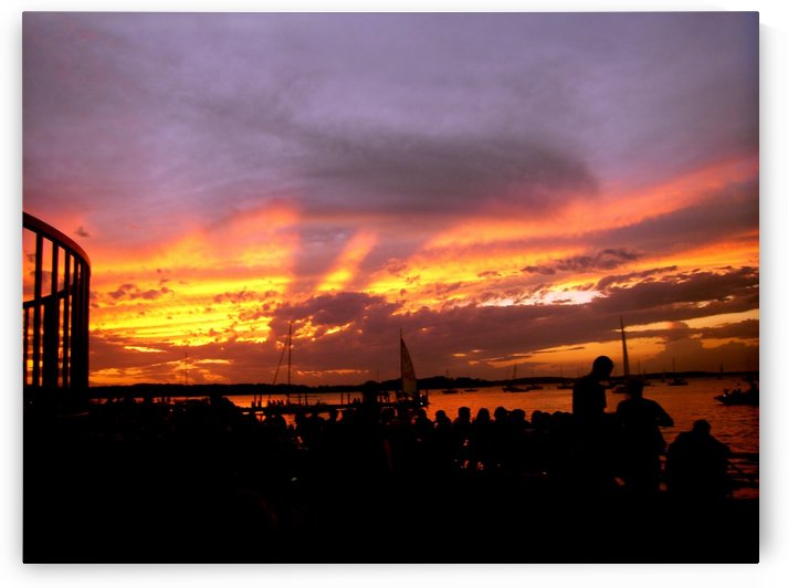 Sunset High Beams by Zafer Gurel