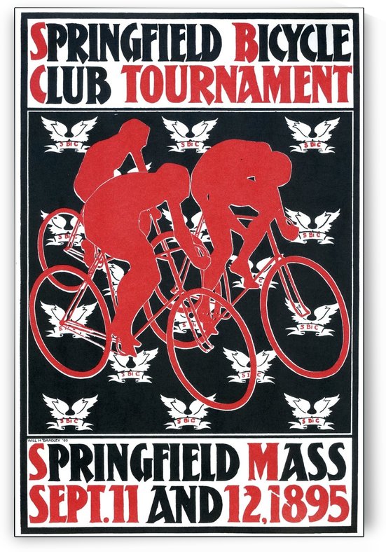 Springfield bicycle club tournament by VINTAGE POSTER