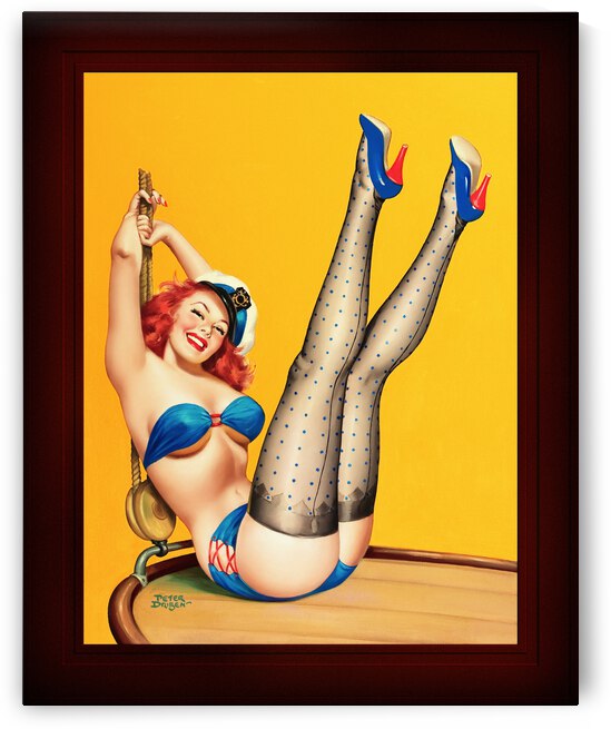 Flirt Pulp Cover by Peter Driben Classic Xzendor7 Old Masters Reproductions by xzendor7