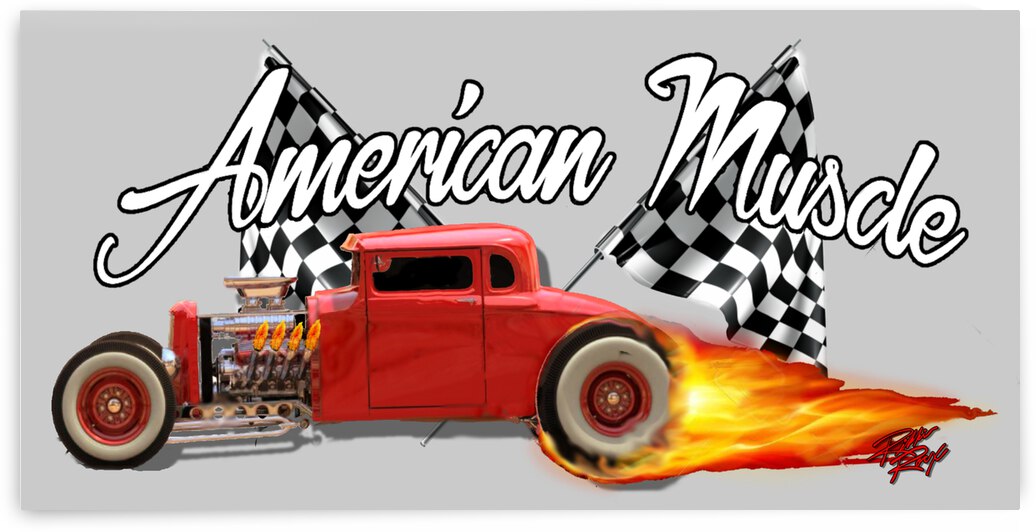 Hot Rod Burnout by Rikki Rocx Designs