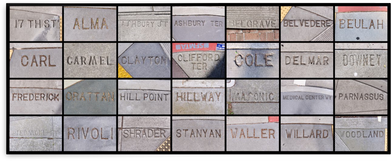 Streets of Cole Valley - black borders by Bill Osuch