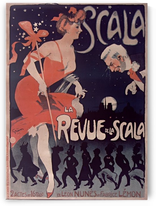 La Revue de la Scala Poster by VINTAGE POSTER