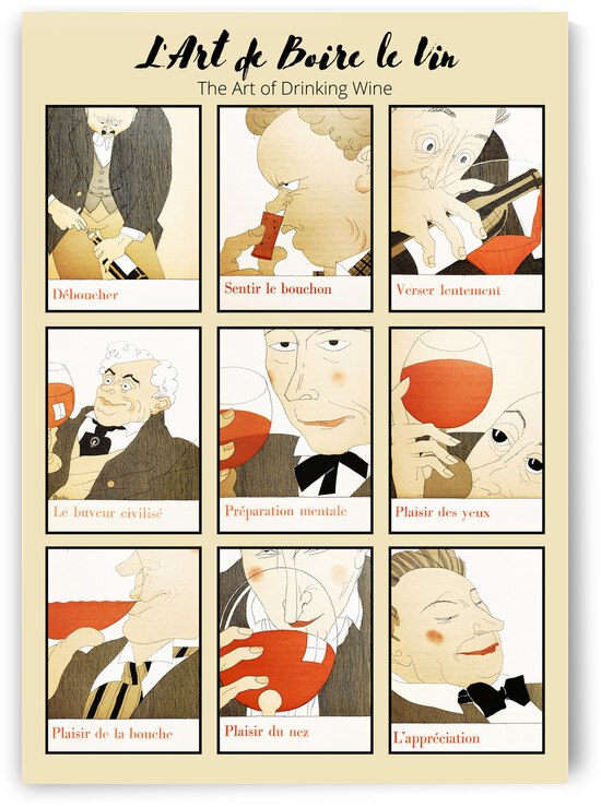 Monseigneur le Vin - LArt de Boire le Vin by LivingRoomWallArt
