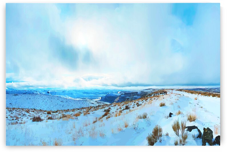High Desert Winter Snow by ArcheanArt