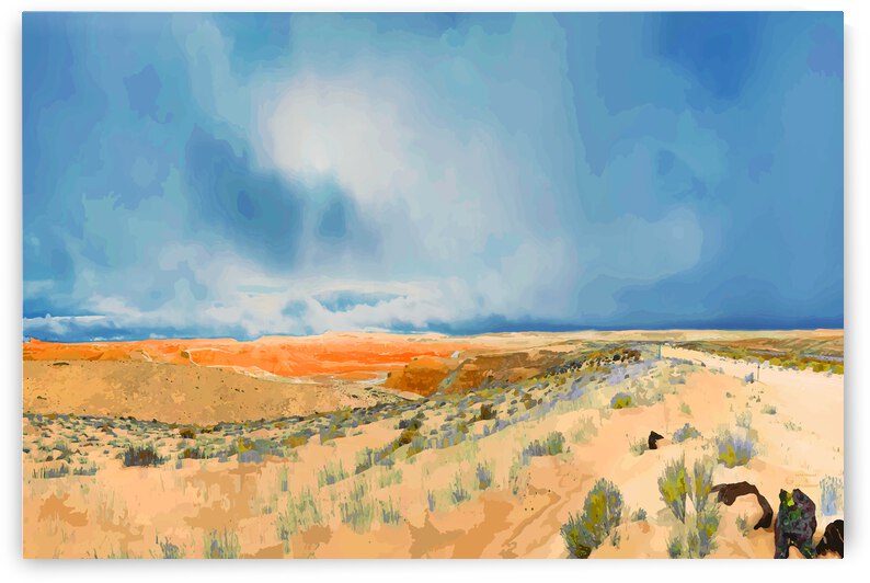 High Desert Summer Storm by ArcheanArt