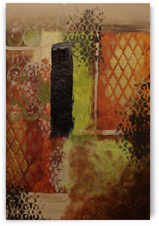 RightBlockPainting6x9 Digital by Amber C Willen