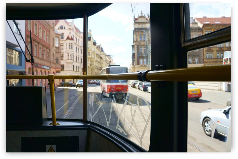 In the Pragues tramway by Cedric Doz