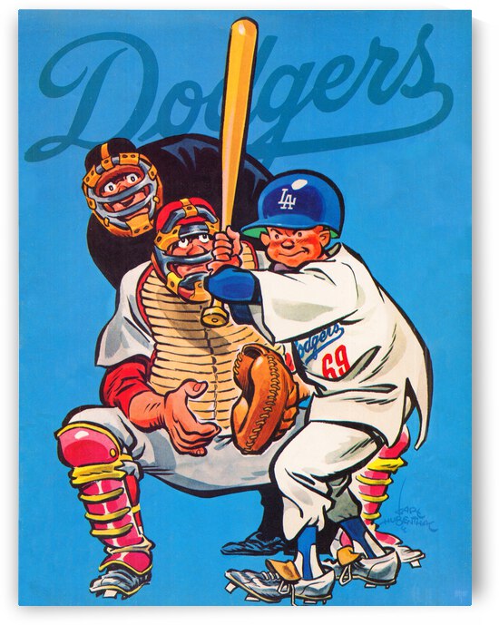 1969 LA Dodgers Karl Hubenthal Artwork by Row One Brand