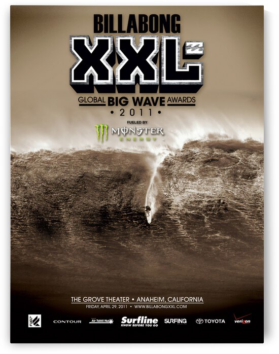 BILLABONG XXL Bive Wave Surfing Competition Print - Surfing Poster by Surf Posters