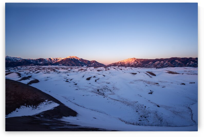 Winter Sunset in the Great Sand Dunes by Noah Lang