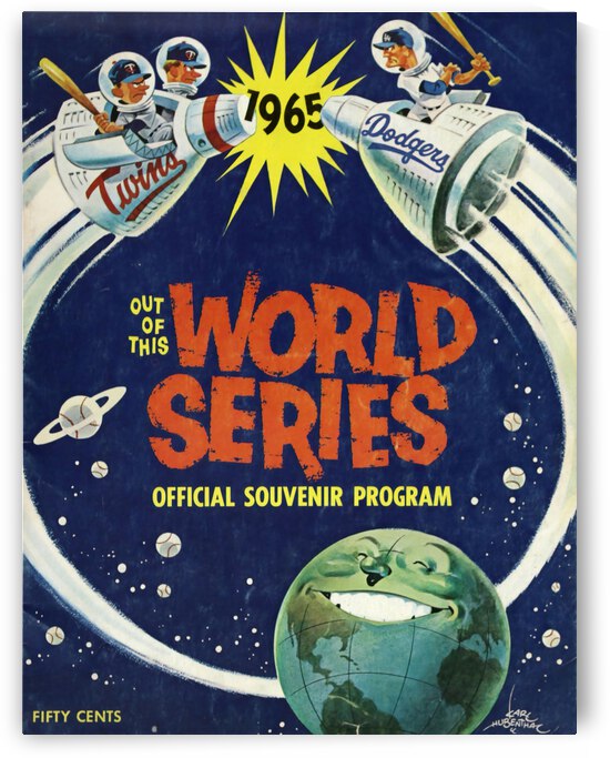 1965 LOS ANGELES DODGERS World Series Program by The Dinger Studios