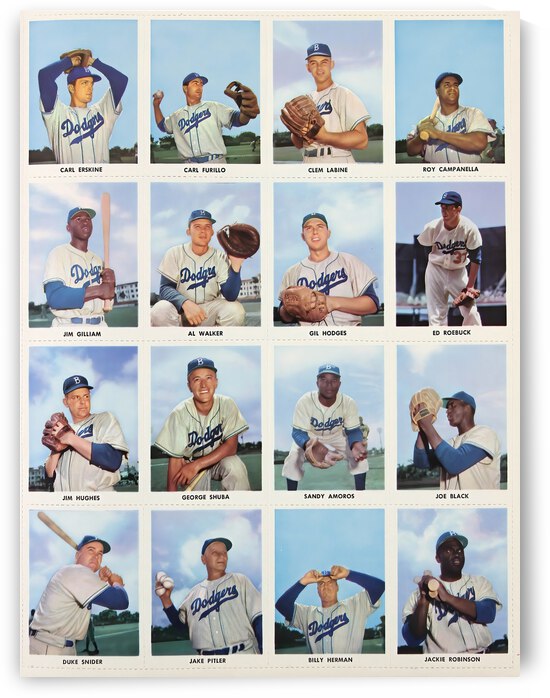 1955 BROOKLYN DODGERS Program  by The Dinger Studios