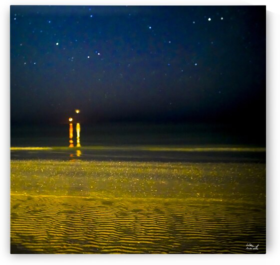 Jupiter Rising Beside the Moon -  The Marco Island Collection  8 Limited Edition Rare from Original Oil Painting on Canvas William Robert Stanek by 360 Studios