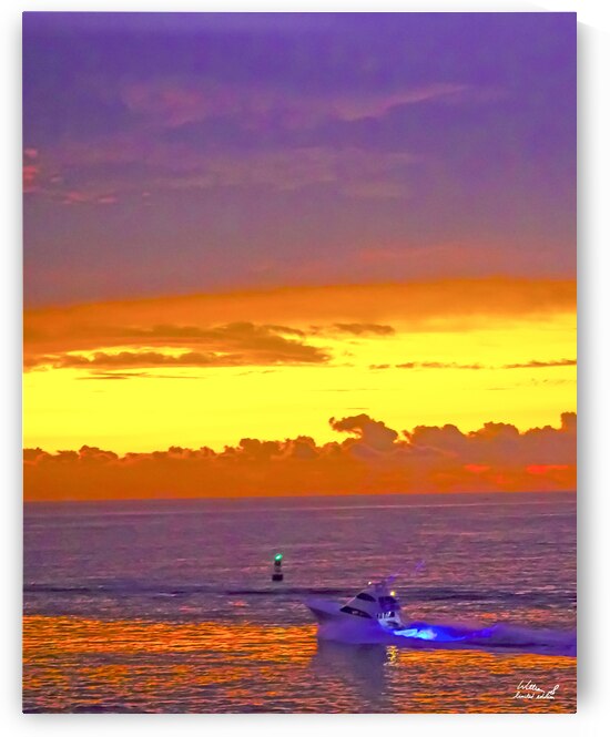 Sunrise Sailfishing -  The Gold & Treasure Coast Collection Limited Edition Rare from Original Oil Painting on Canvas  - William Robert Stanek by 360 Studios