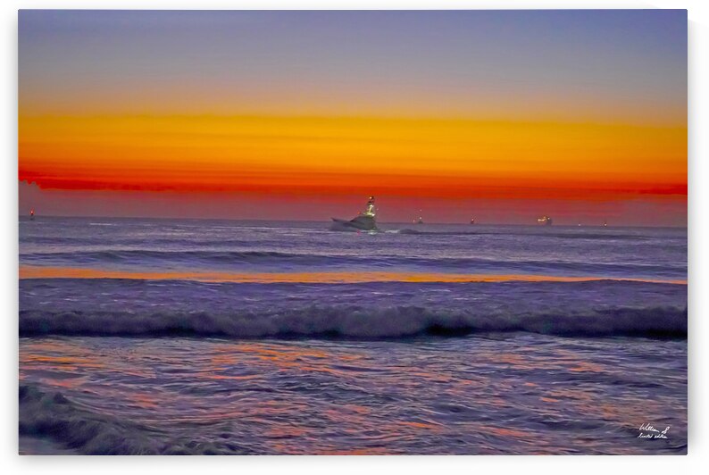 Run Fast the Night Comes -  The Singer Island West Palm Collection  Limited Edition Rare from Original Oil Painting on Canvas William Robert Stanek by 360 Studios