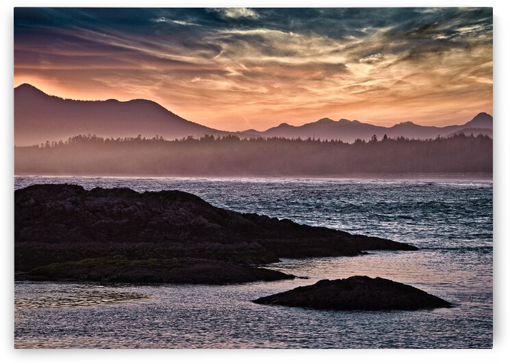 Sunset Glow at Wickaninnish Beach by CRB Images Photography