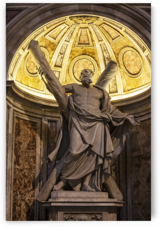 Statue of Saint Andrew, St. Peter's Basilica; Rome, Italy by PacificStock