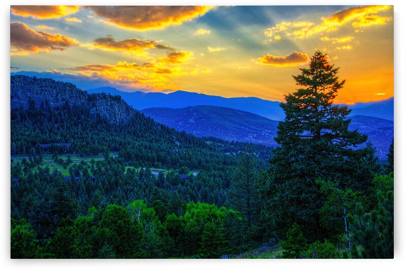 Evergreen Sunset by CRB Images Photography
