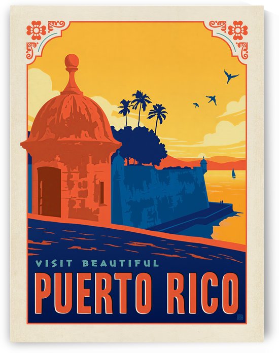 Visit Beautiful Puerto Rico poster by VINTAGE POSTER
