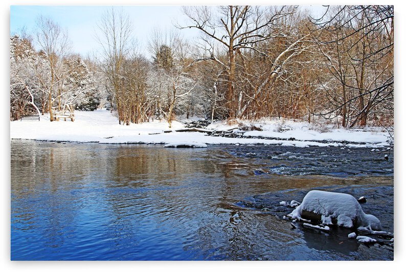 Winter Beauty On The River by Deb Oppermann