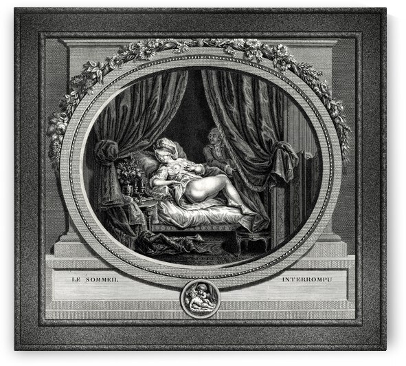 Dambrun - Le sommeil Interrompu by Francois Queverdo Remastered Xzendor7 Classical Fine Art Old Masters Reproductions by xzendor7