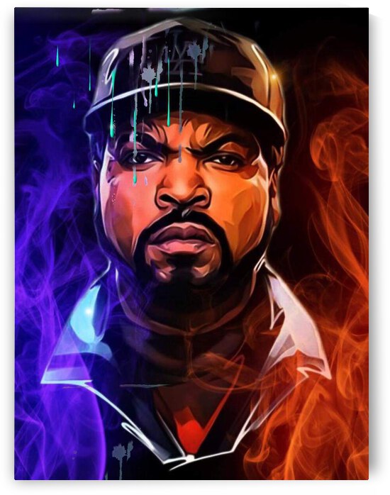 Ice Cube -Digital Portrait Ik Okafor by Valeda Williams