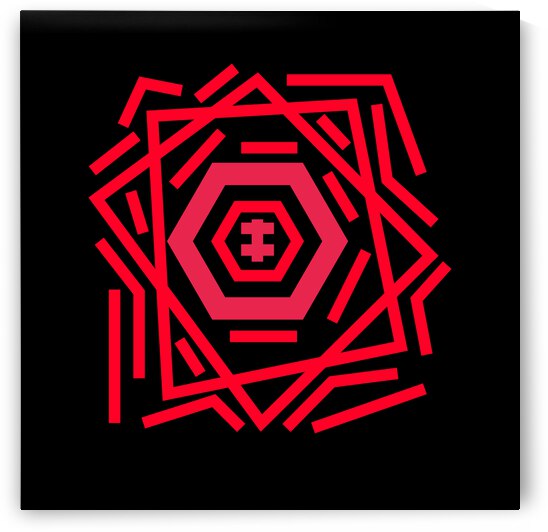 Magic runes  Mystical geometry sign  Alchemy mystical symbol by Eskimos