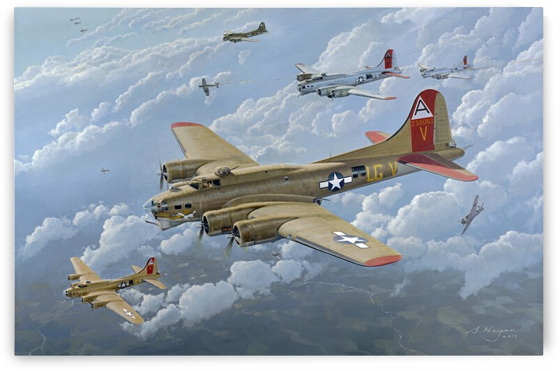 The Man O War II: B 17 Print by Steven Heyen