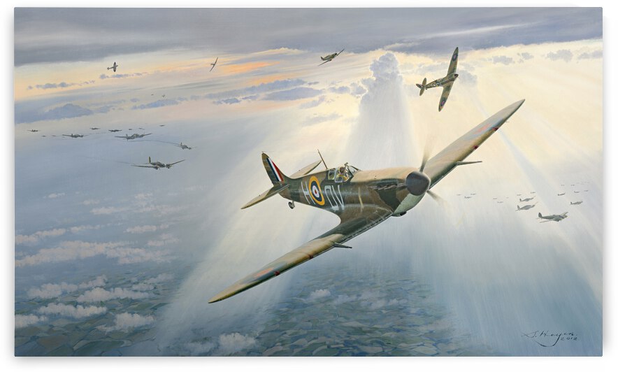 Spitfire Battle of Britain Print by Steven Heyen