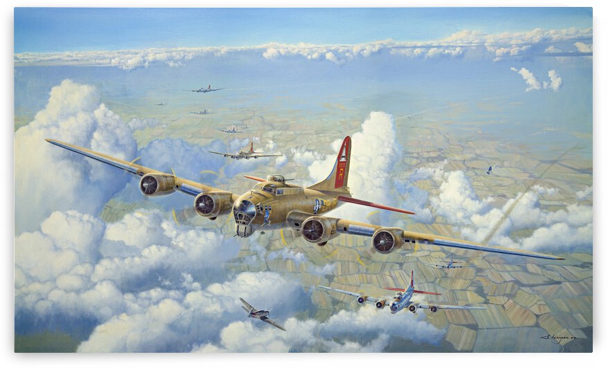 The Nine O Nine:  B-17 Flying Fortress print by Steven Heyen