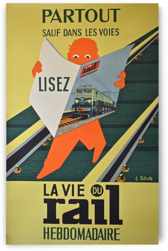 La Vie du Rail Hebdomadaire vintage poster by VINTAGE POSTER