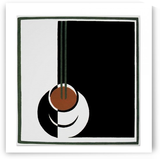 Vintage Art Deco, Cup of Coffee with Steam Poster by VINTAGE POSTER