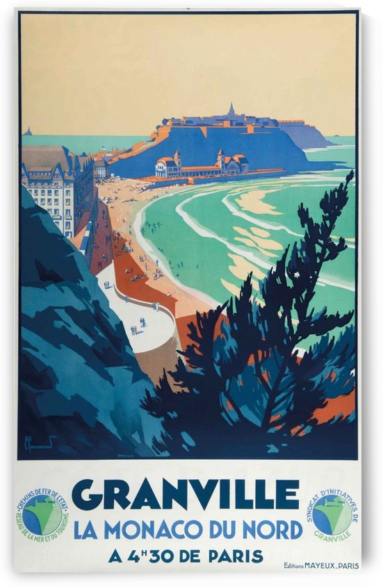 Granville La Monaco du Nord Poster by VINTAGE POSTER