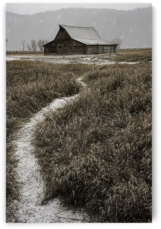  DSC9166   snowy barn small by Phillip A Snider Photography