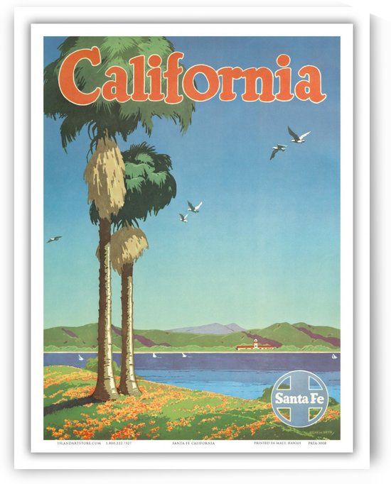 California Santa Fe Poster by VINTAGE POSTER