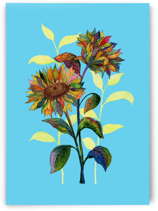 THE SUNFLOWERS IN THE SKY by Rena Matha